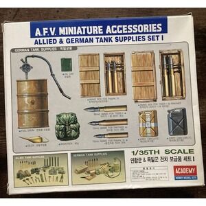 Academy 1/35 AFV Miniature Allied & German Tank Supplies Set 1 AA362-2000